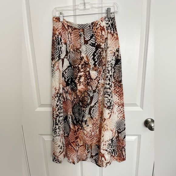 New fifteen twenty snake skin print slit high waist midi skirt - Picture 3 of 3